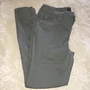 Aeropostale High Waisted Olive Green Jeggings Sz 8